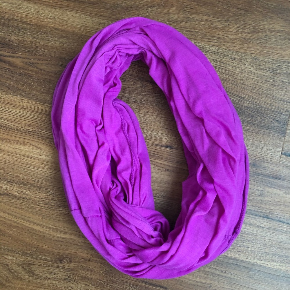 Purple infinity scarf